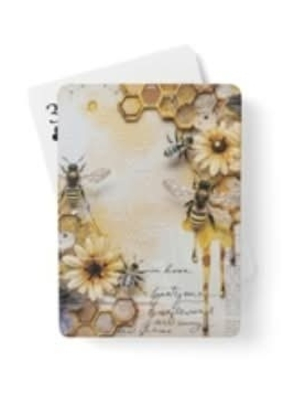 Bee & Honeycomb Passport Cover - Yellow Floral Design
